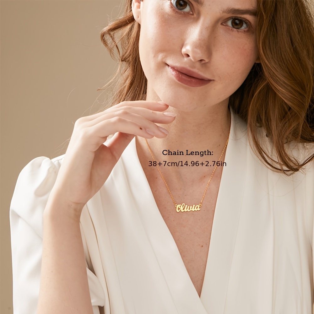 Women's Custom Exquisite Name Necklace, Daily Wear